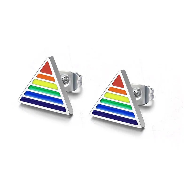 Earrings - LGBTQIA+ Pride Rainbow Stud Earrings - 13 Different Designs!