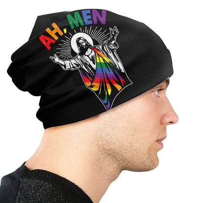 LGBTQIA+ Queer Ah, Men Skullies Beanie Cap