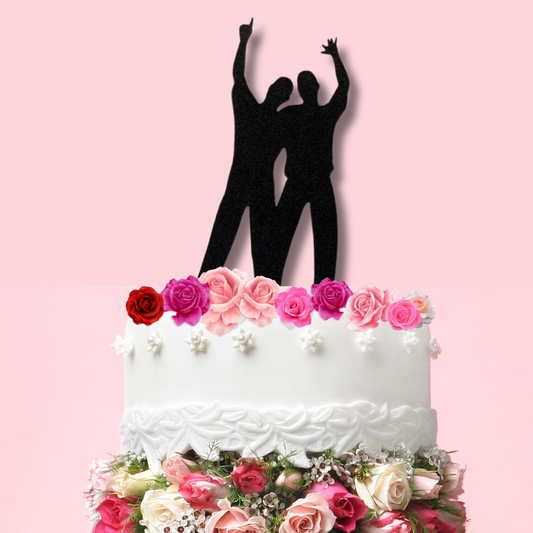 LGBTQIA+ Queer The Stars Wedding Cake Topper