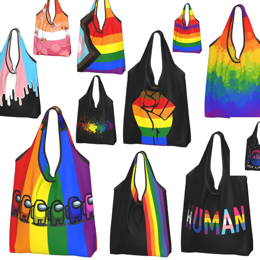 Tote Bags - LGBTQIA+ Queer Large Capacity Grocery Tote Bags