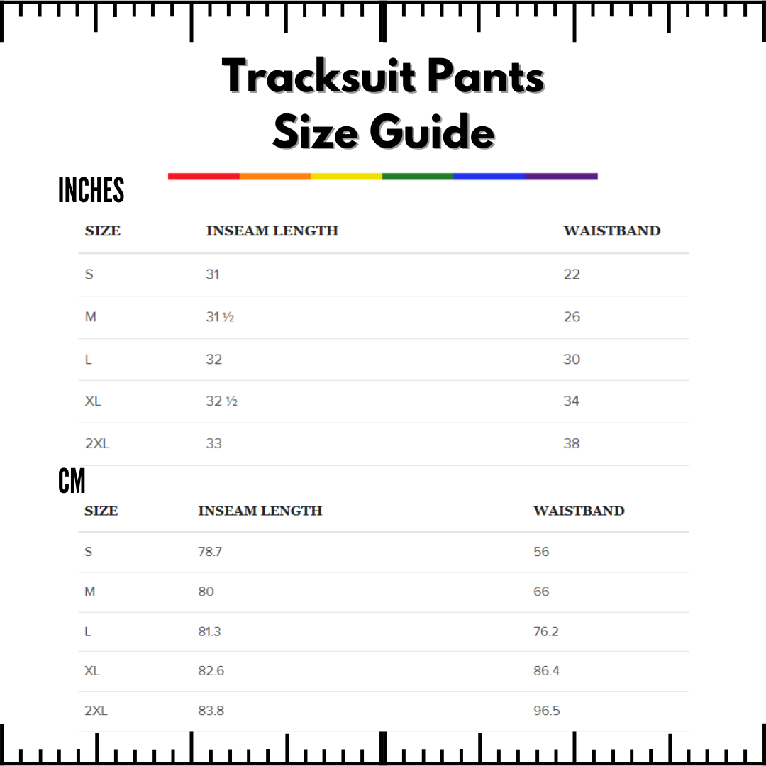 LGBTQIA+ Queer Pride Footprints Tracksuit Pants