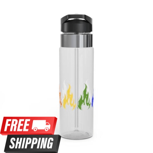 Drink Bottle - Pride Flame Sports Bottle