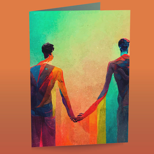 Blank Greeting Card - Against The World - LGBTQIA+ Queer Pride Blank Greeting Card