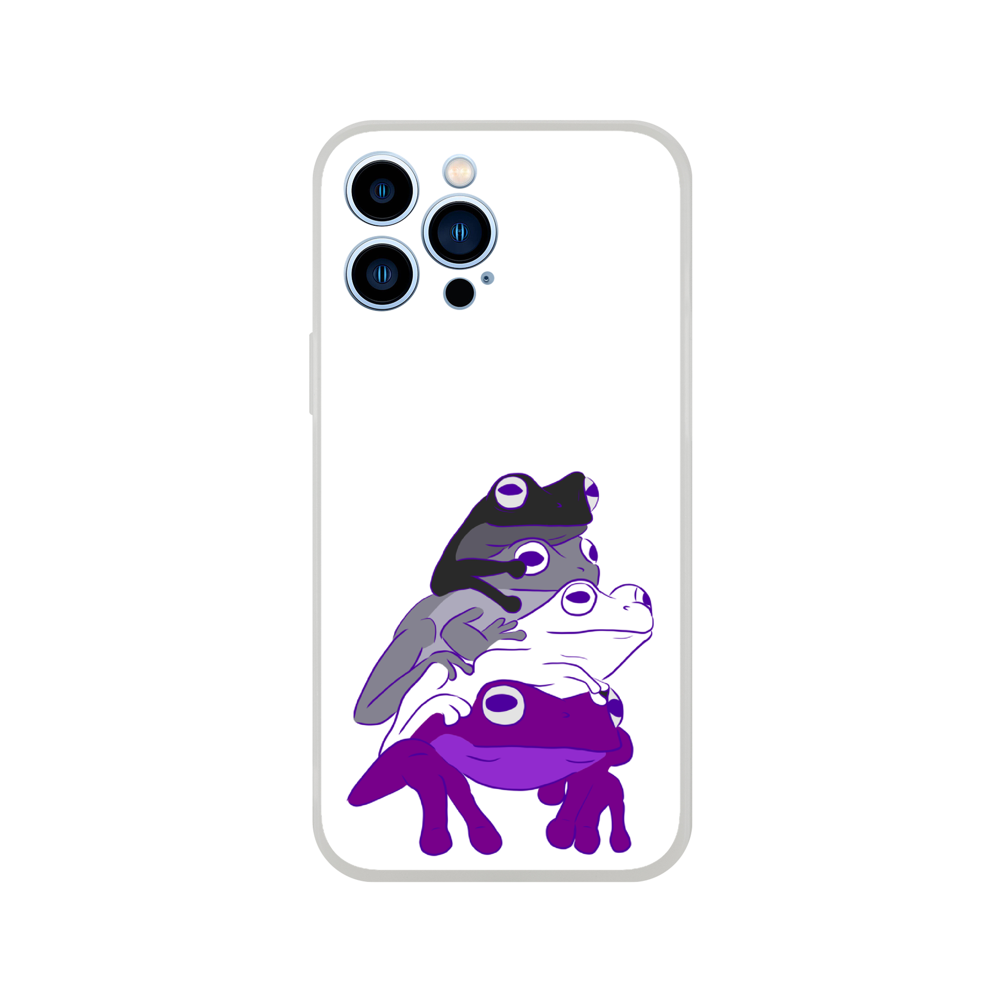 Mobile Phone Case - Asexual Frog Stack Flexi Phone Case