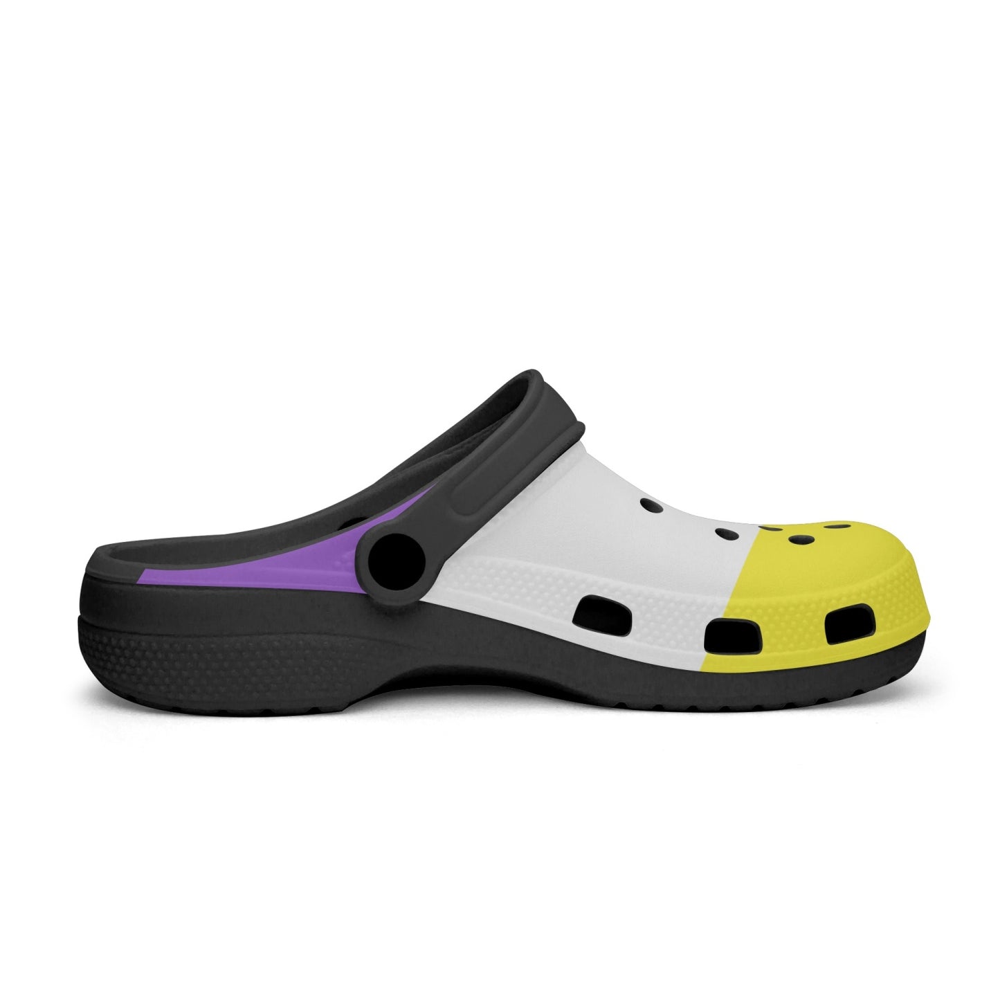 LGBTQIA+ Queer Enby Pride Clog Slides