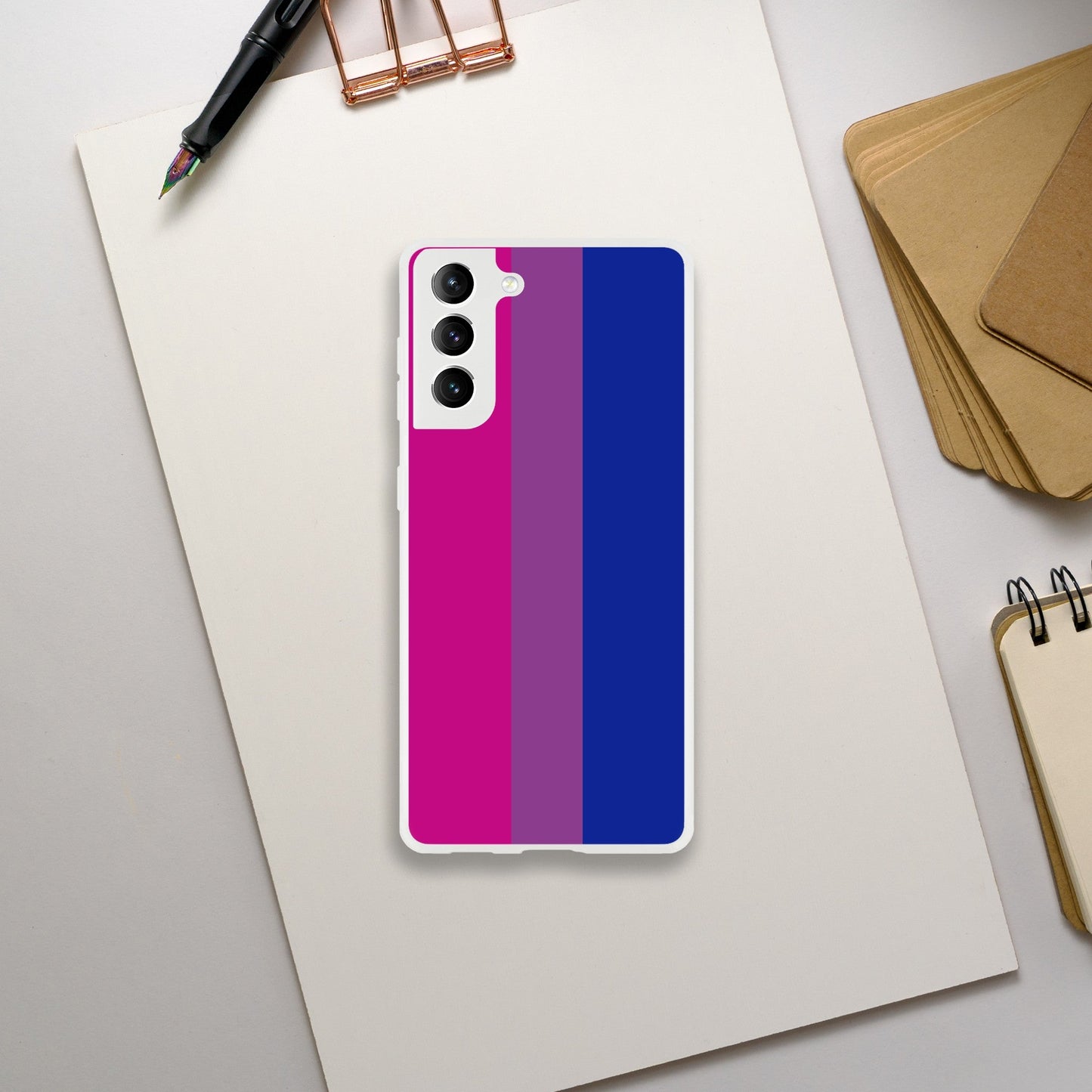 Mobile Phone Case - Bisexual Pride Flag Flexi Phone Case - LGBTQIA+ Queer