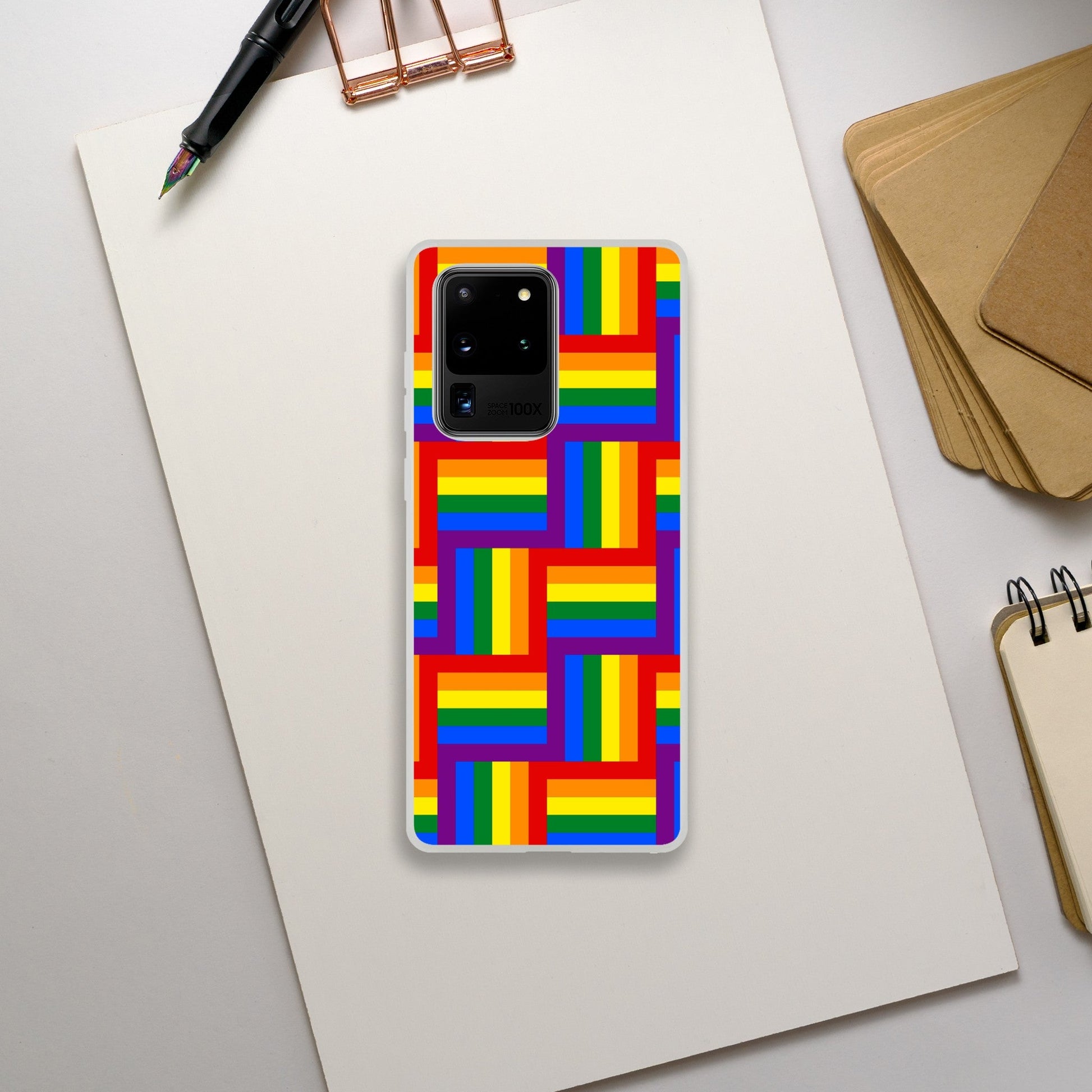 Mobile Phone Case - Pattern Pride Flexi Phone Case - LGBTQIA+ Queer