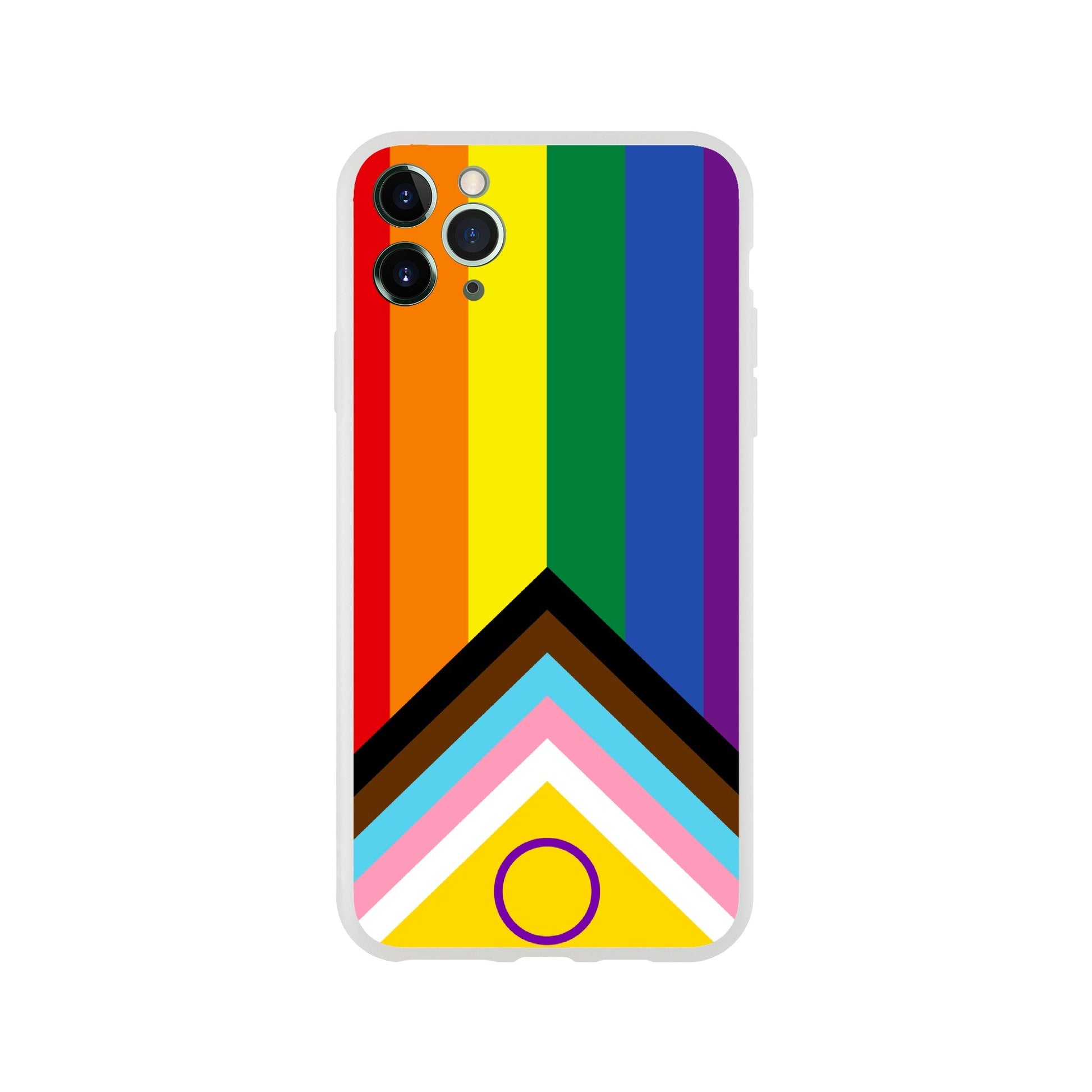 Mobile Phone Case - Progressive Pride Flag Flexi Phone Case - LGBTQIA+ Queer