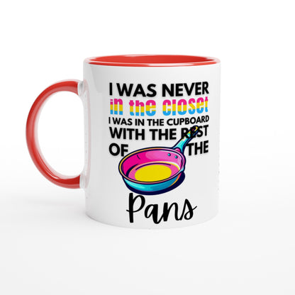 Mug - Pans In The Cupboard 11oz Ceramic Mug With Color Inside