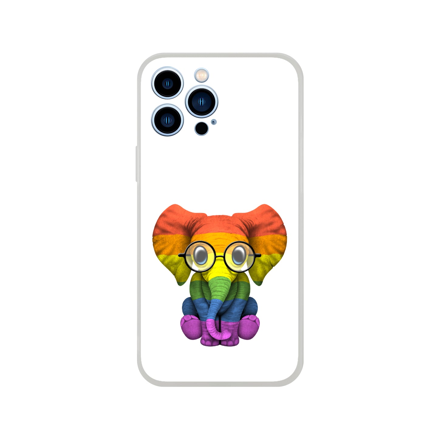 Mobile Phone Case - Baby Pride Elephant Flexi Phone Case