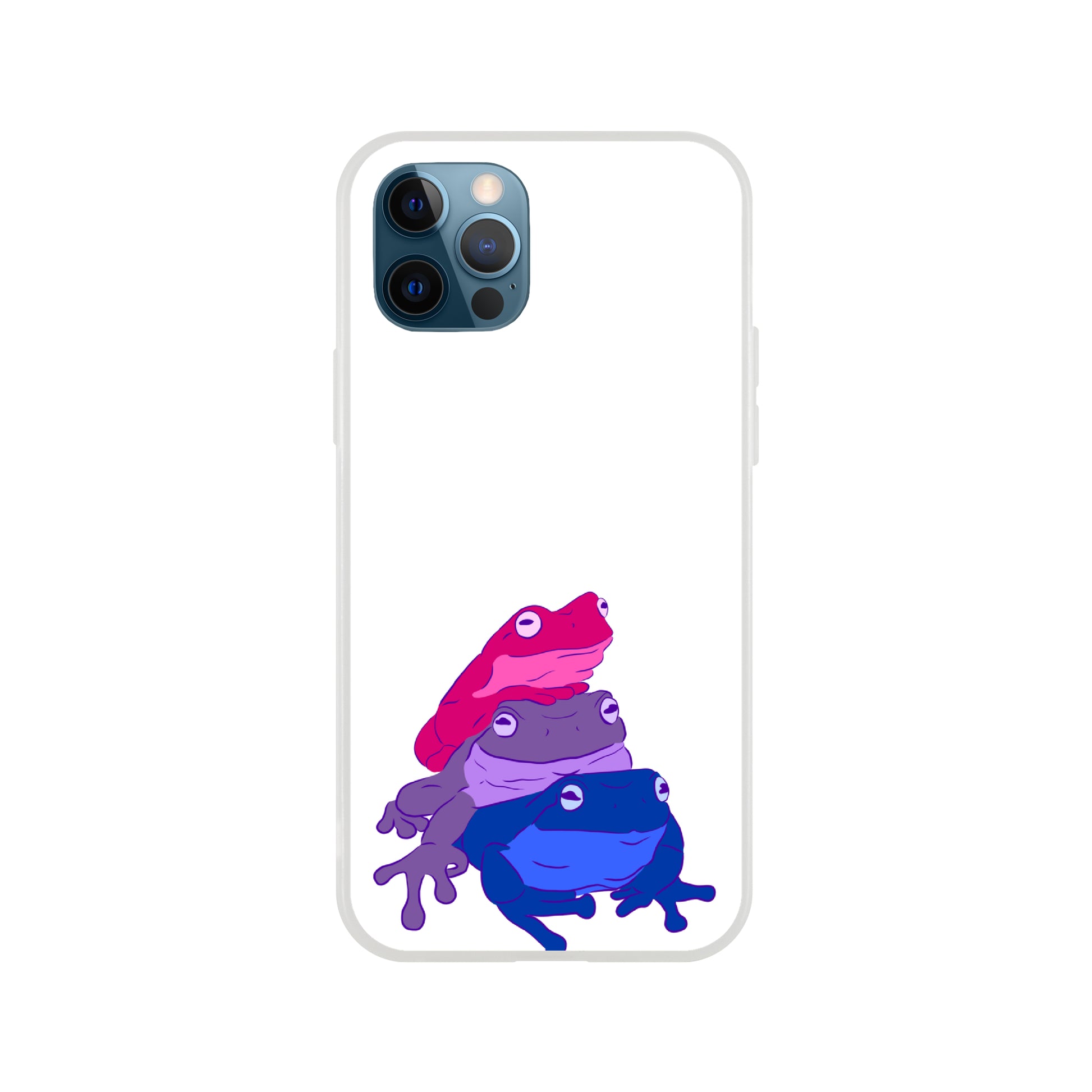 Mobile Phone Case - Bisexual Frog Stack Flexi Phone Case