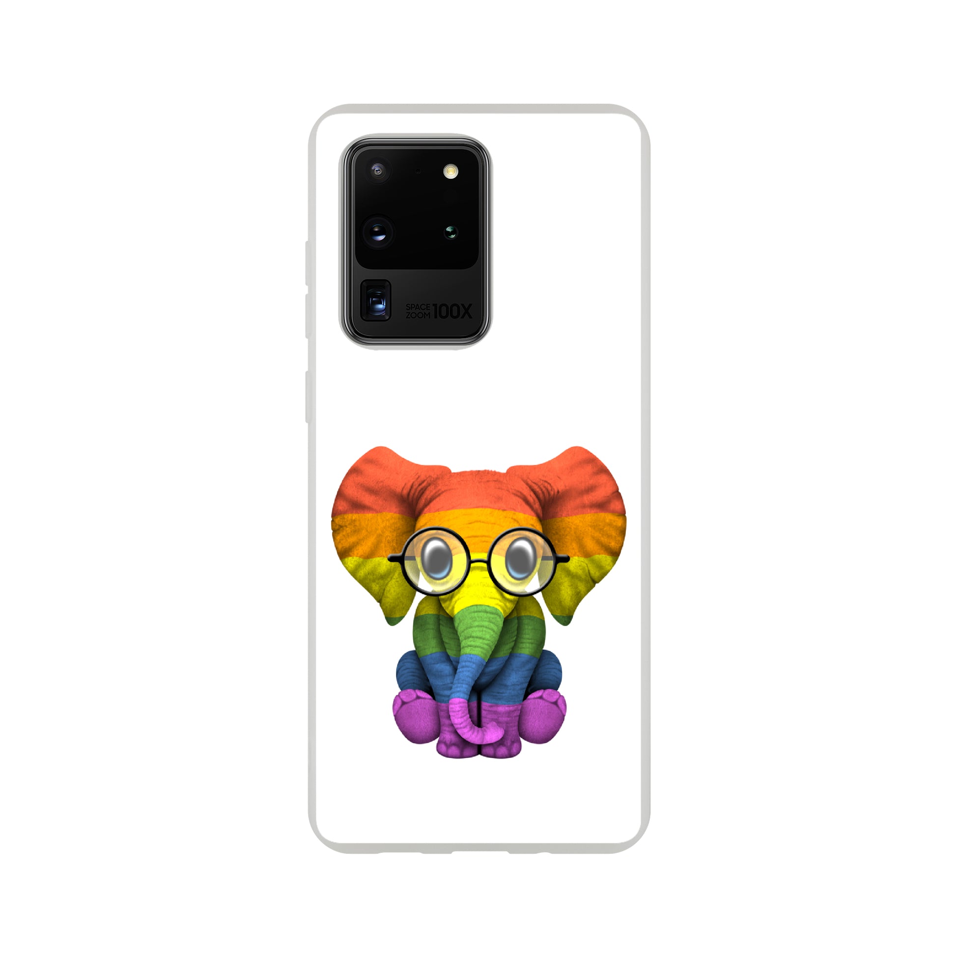 Mobile Phone Case - Baby Pride Elephant Flexi Phone Case