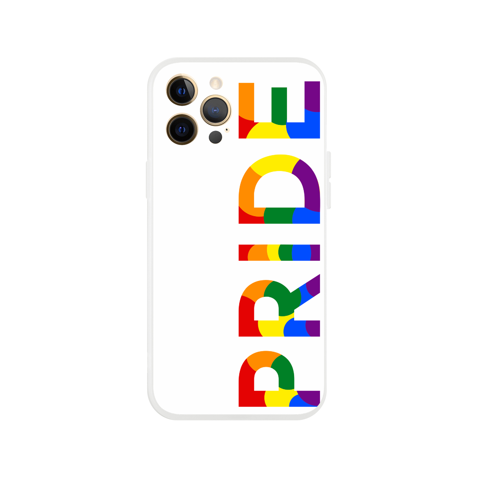 Mobile Phone Cases - Pride Side White Flexi Phone Case