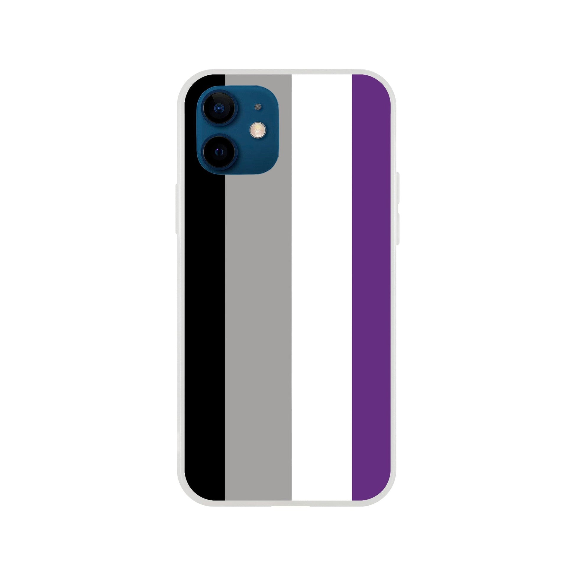 Mobile Phone Case - Asexual Pride Flag Flexi Phone Case - LGBTQIA+ Queer