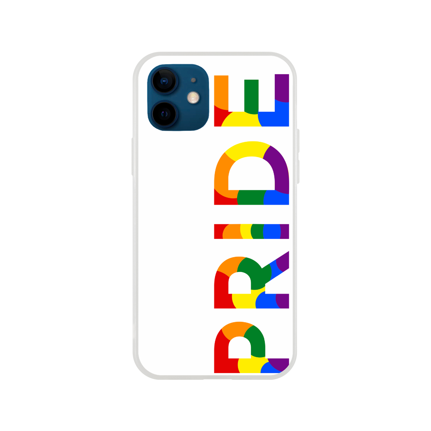 Mobile Phone Cases - Pride Side White Flexi Phone Case