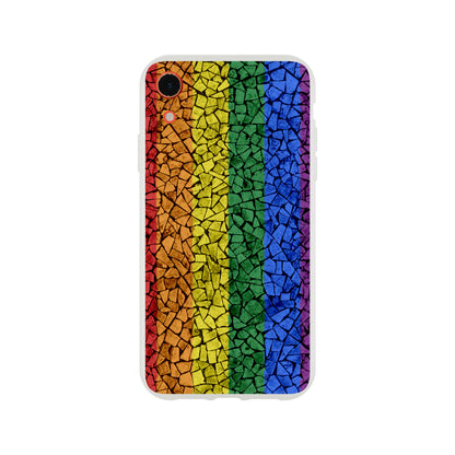 Mobile Phone Case - Pride Crackle Flexi Phone Case