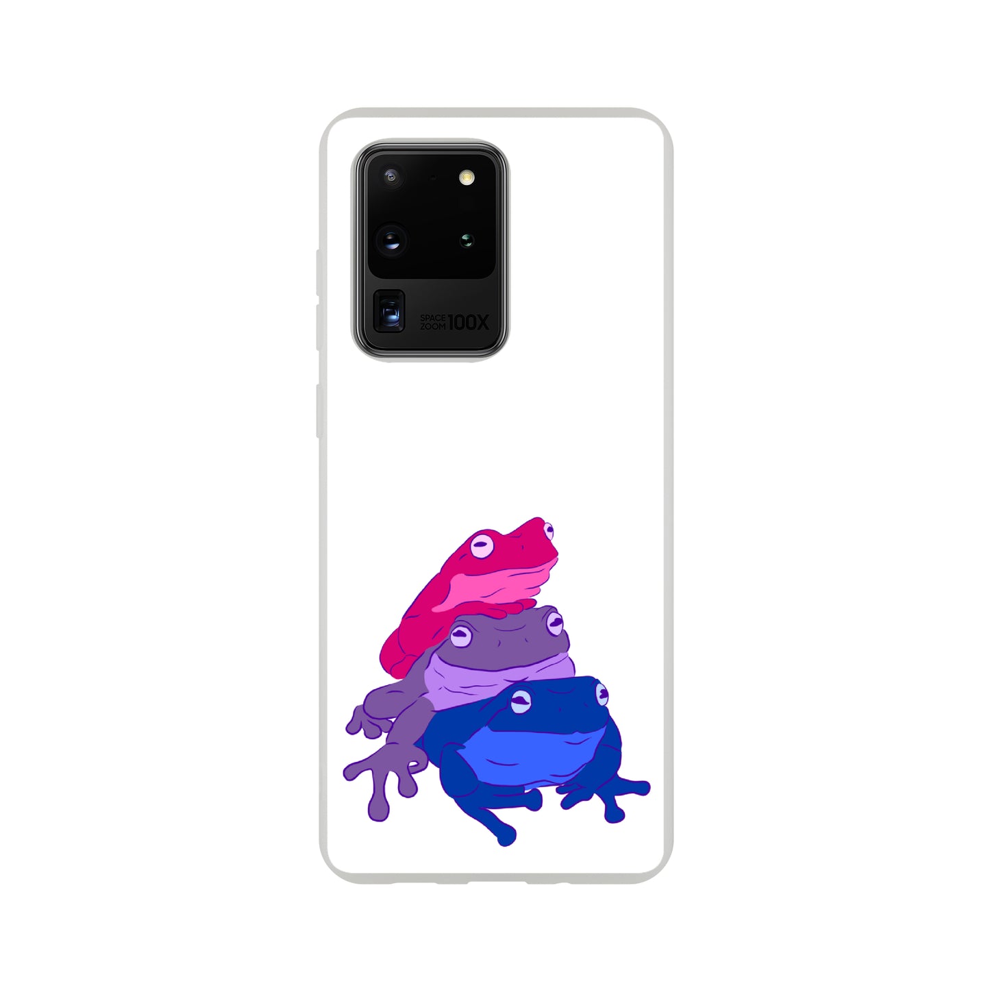 Mobile Phone Case - Bisexual Frog Stack Flexi Phone Case