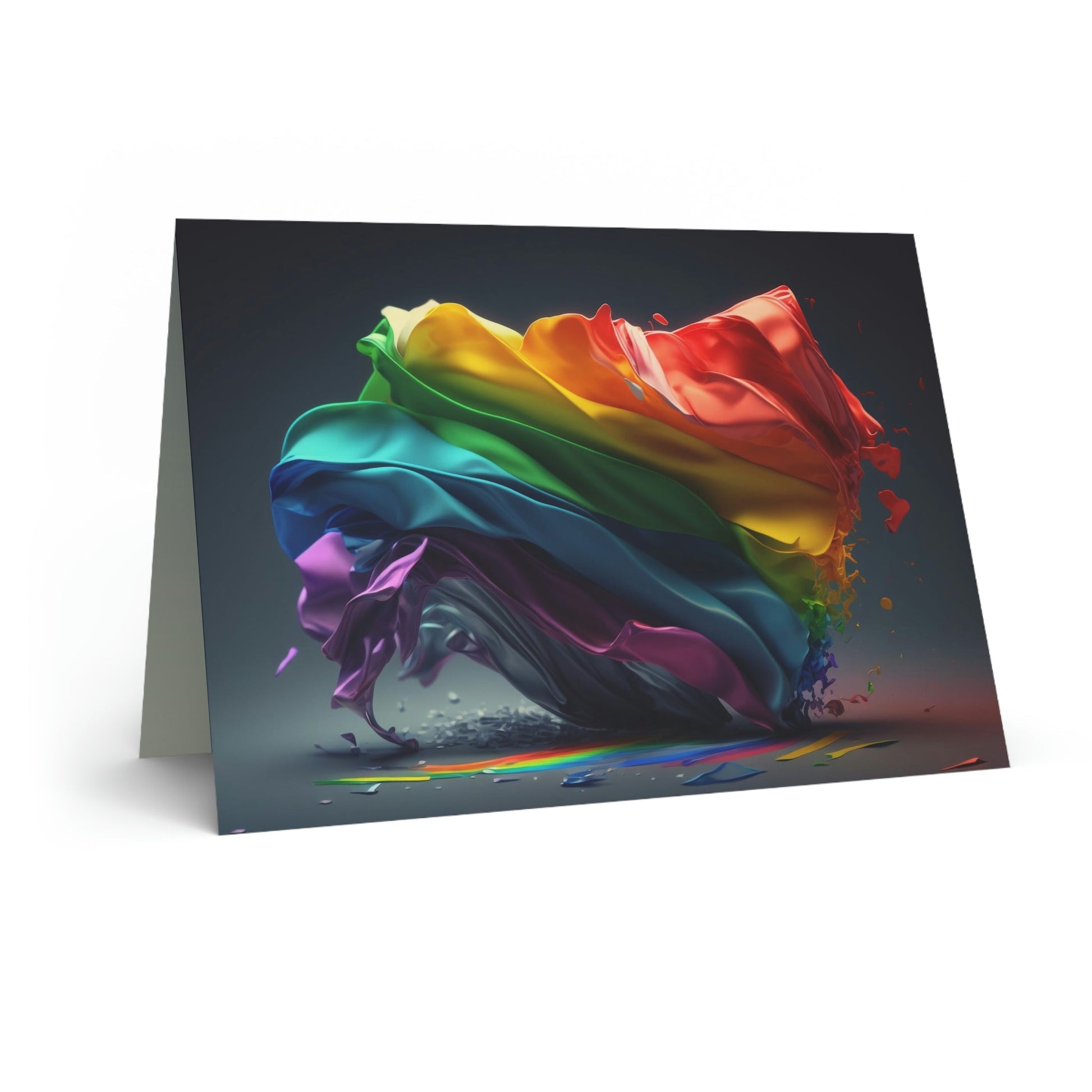 Blank Greeting Card - Silky Whisper - LGBTQIA+ Queer Pride Blank Greeting Card