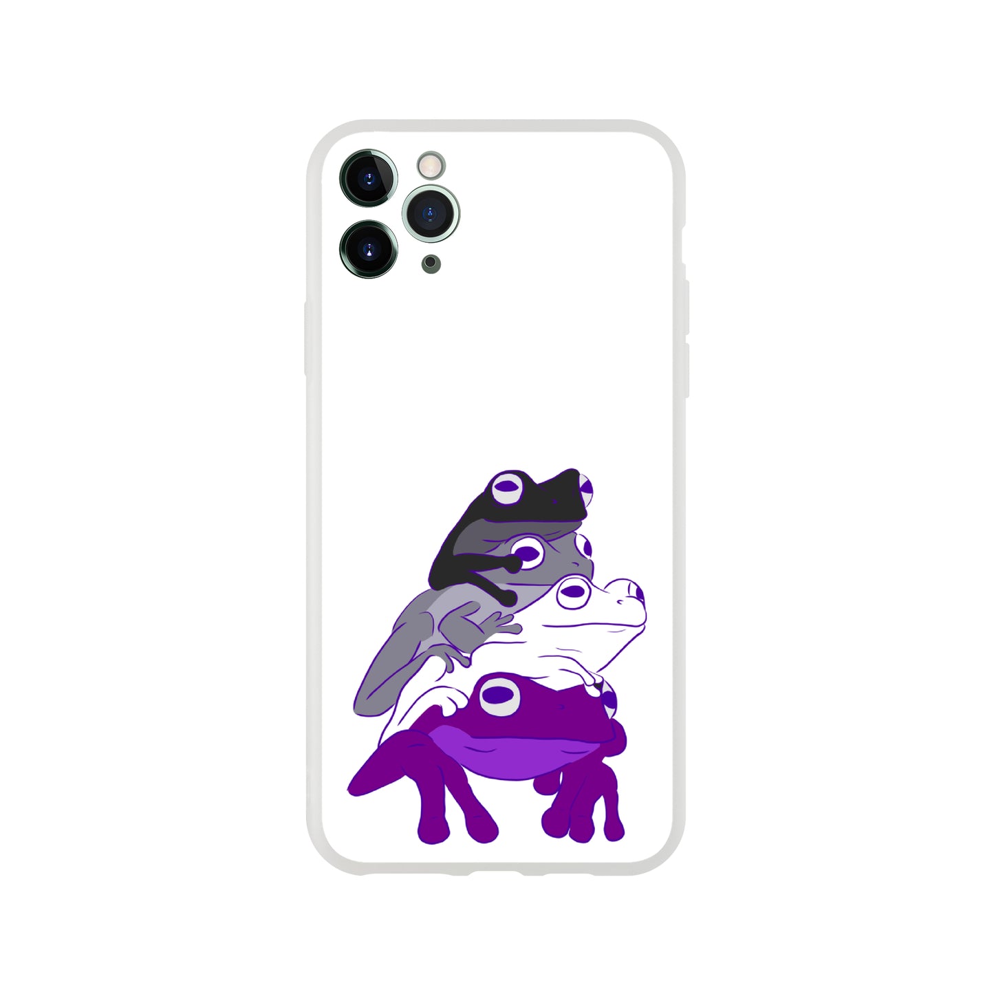 Mobile Phone Case - Asexual Frog Stack Flexi Phone Case