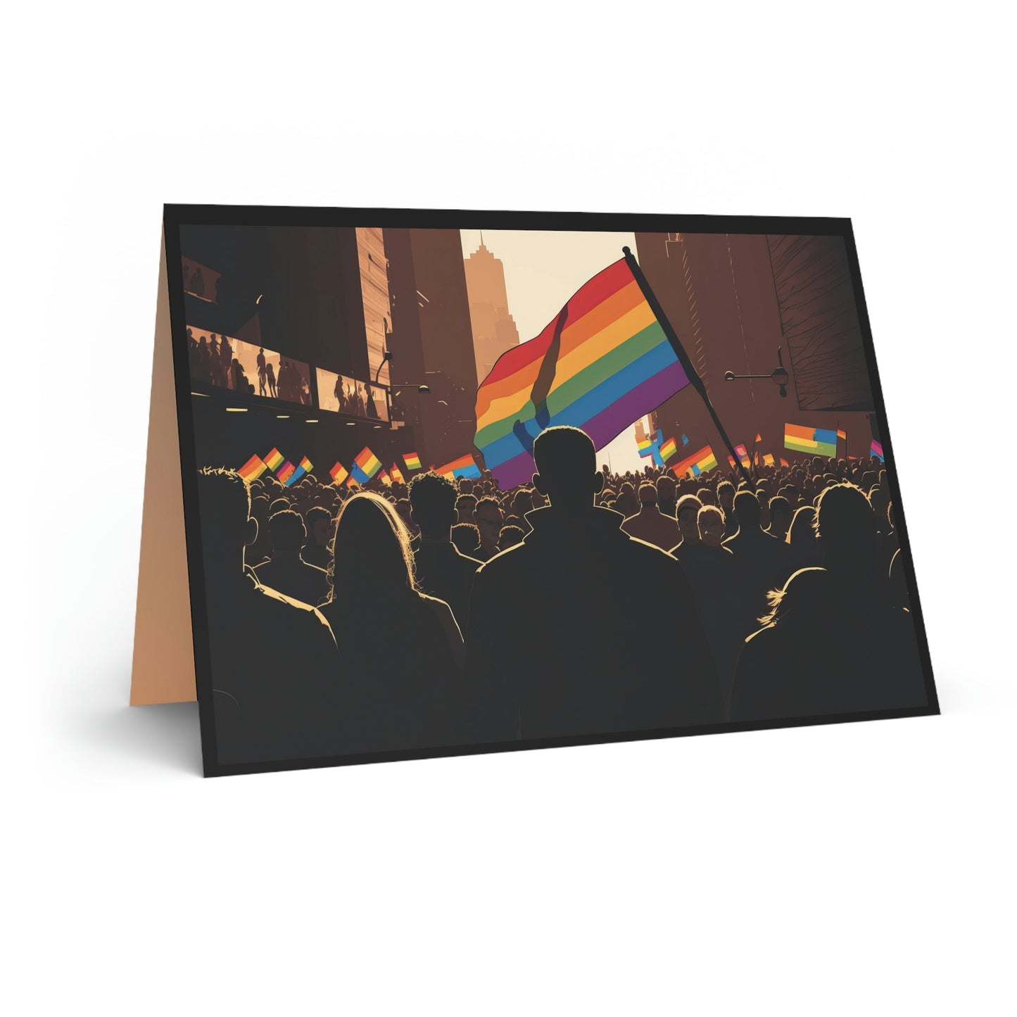 Blank Greeting Card - Intimate Crowd - LGBTQIA+ Queer Pride Blank Greeting Card