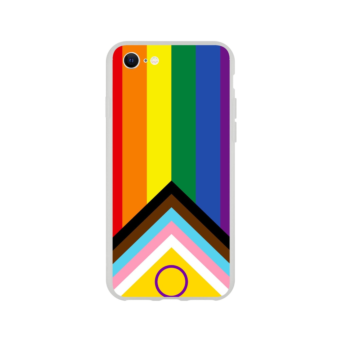 Mobile Phone Case - Progressive Pride Flag Flexi Phone Case - LGBTQIA+ Queer