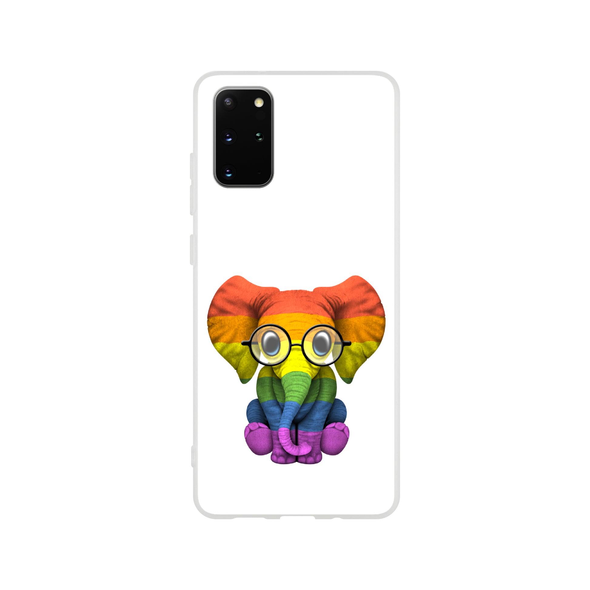 Mobile Phone Case - Baby Pride Elephant Flexi Phone Case