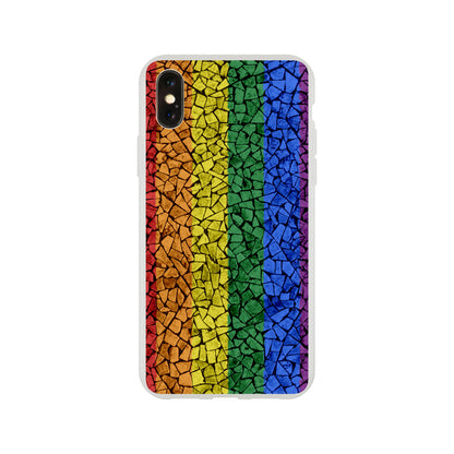 Mobile Phone Case - Pride Crackle Flexi Phone Case