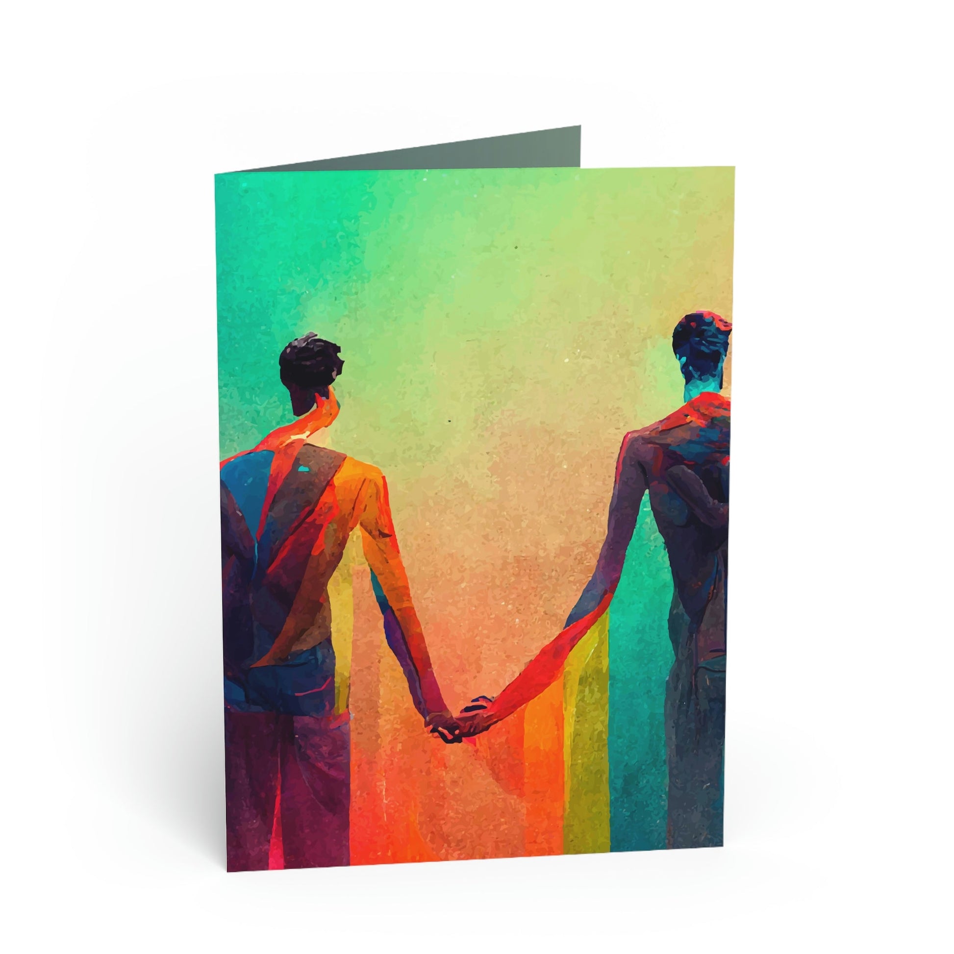 Blank Greeting Card - Against The World - LGBTQIA+ Queer Pride Blank Greeting Card