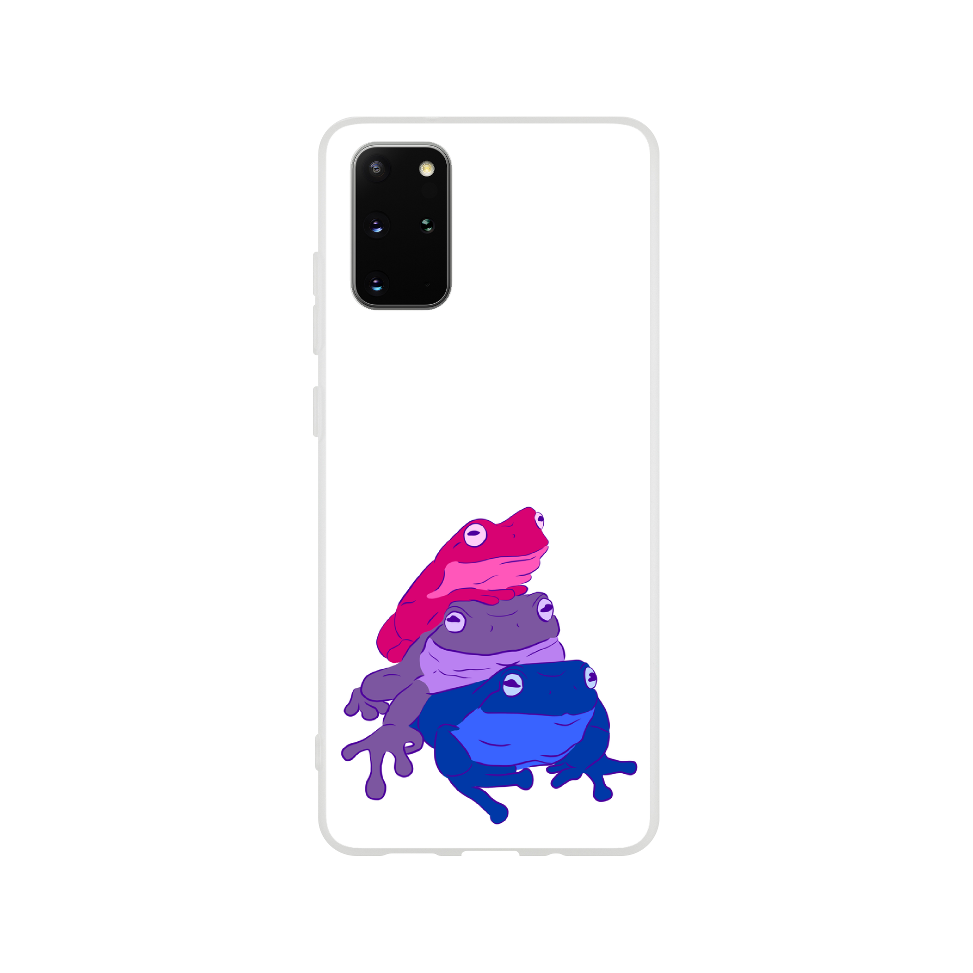 Mobile Phone Case - Bisexual Frog Stack Flexi Phone Case