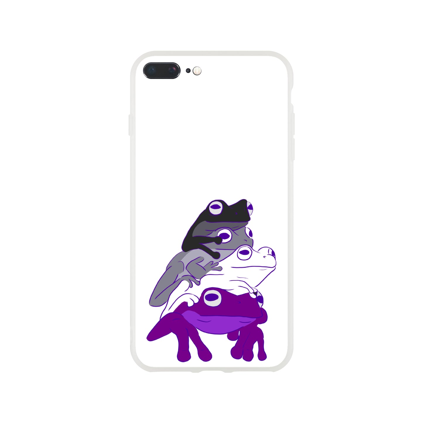 Mobile Phone Case - Asexual Frog Stack Flexi Phone Case