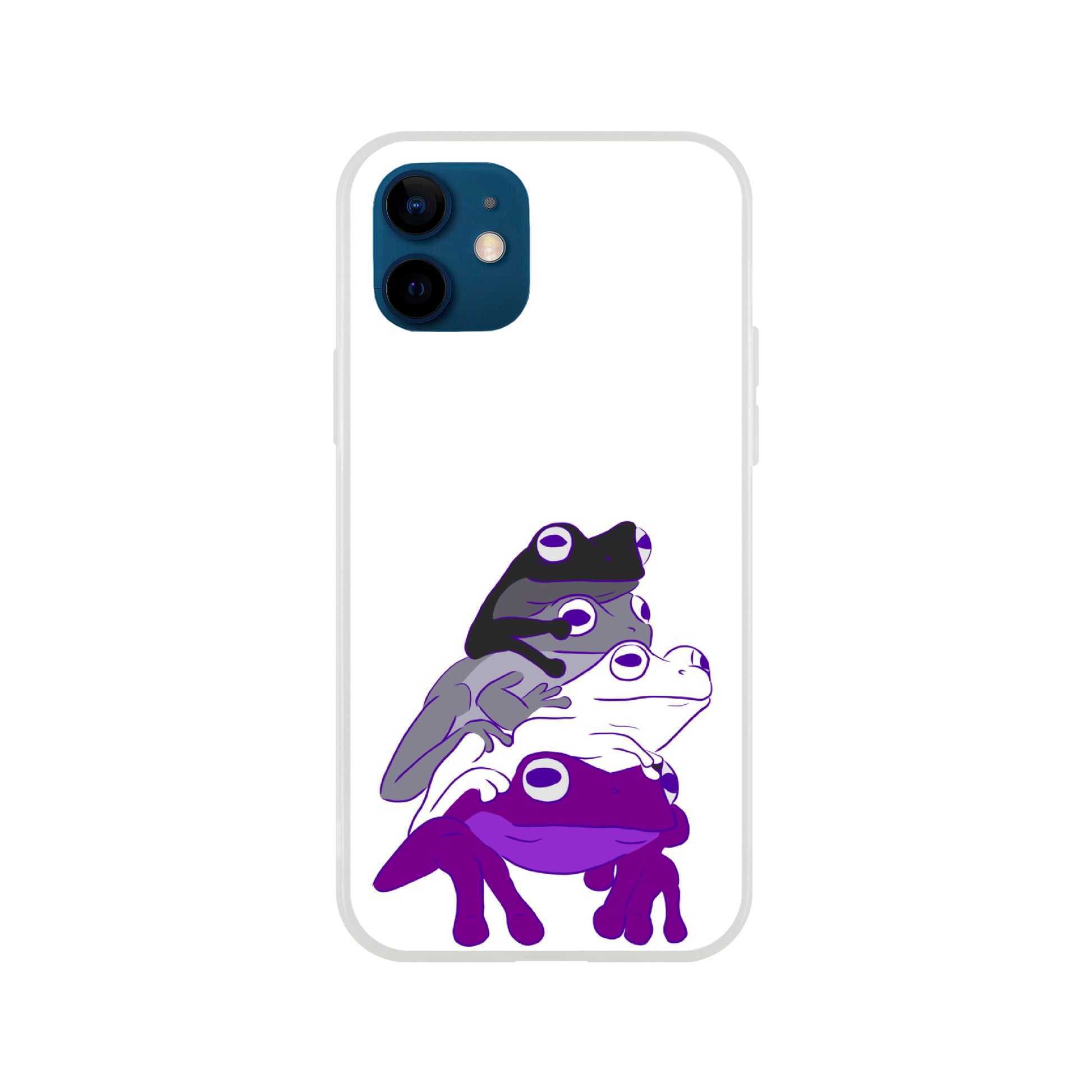 Mobile Phone Case - Asexual Frog Stack Flexi Phone Case