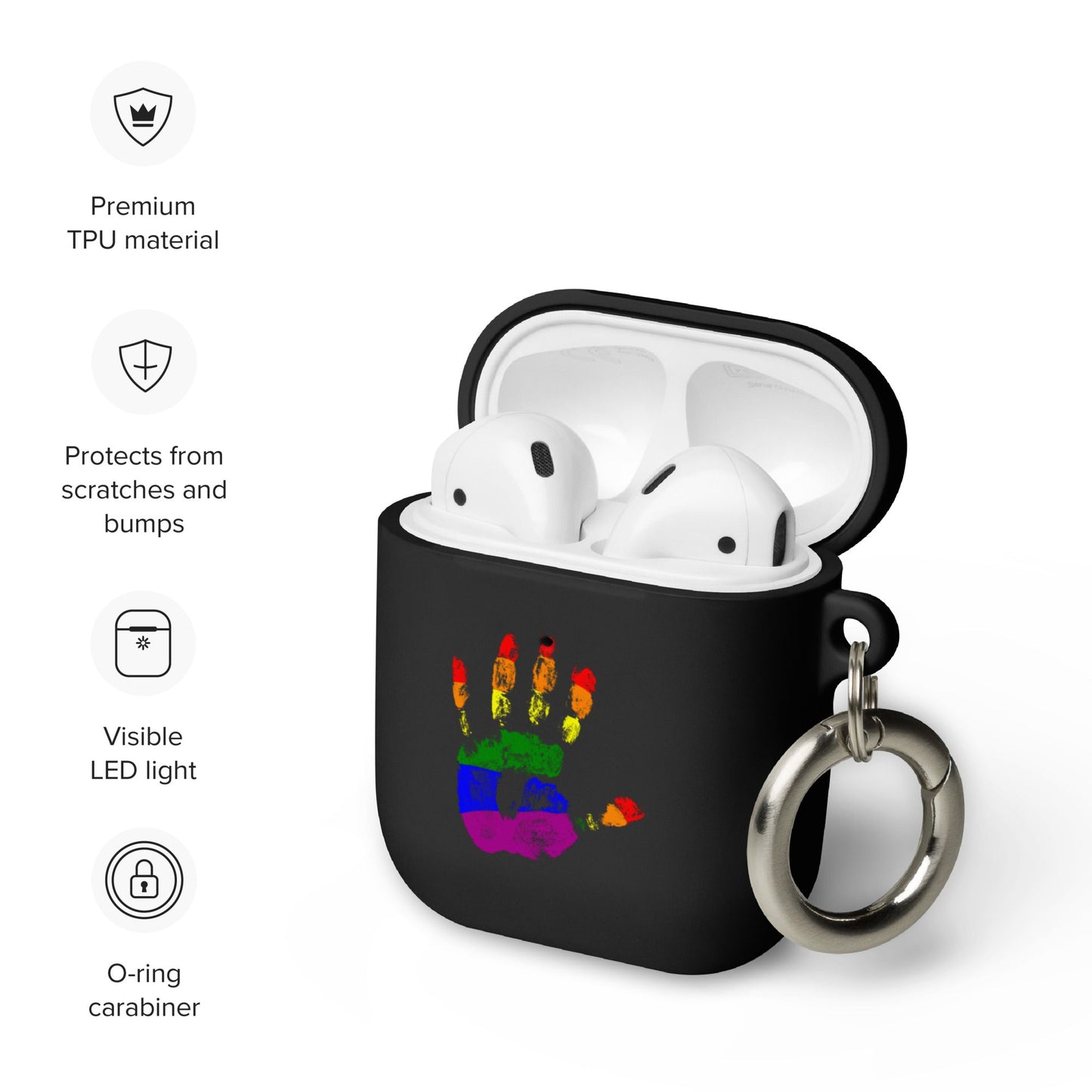 Accessories - Pride Hand AirPods QR Case