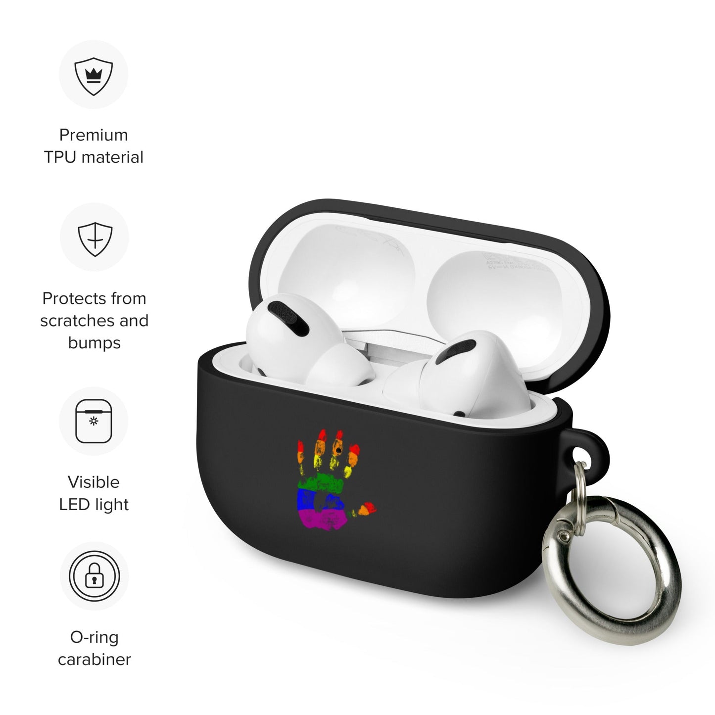 Accessories - Pride Hand AirPods QR Case