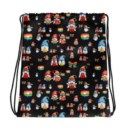 Drawstring Bags - Gnome Couples Pride Drawstring Bag