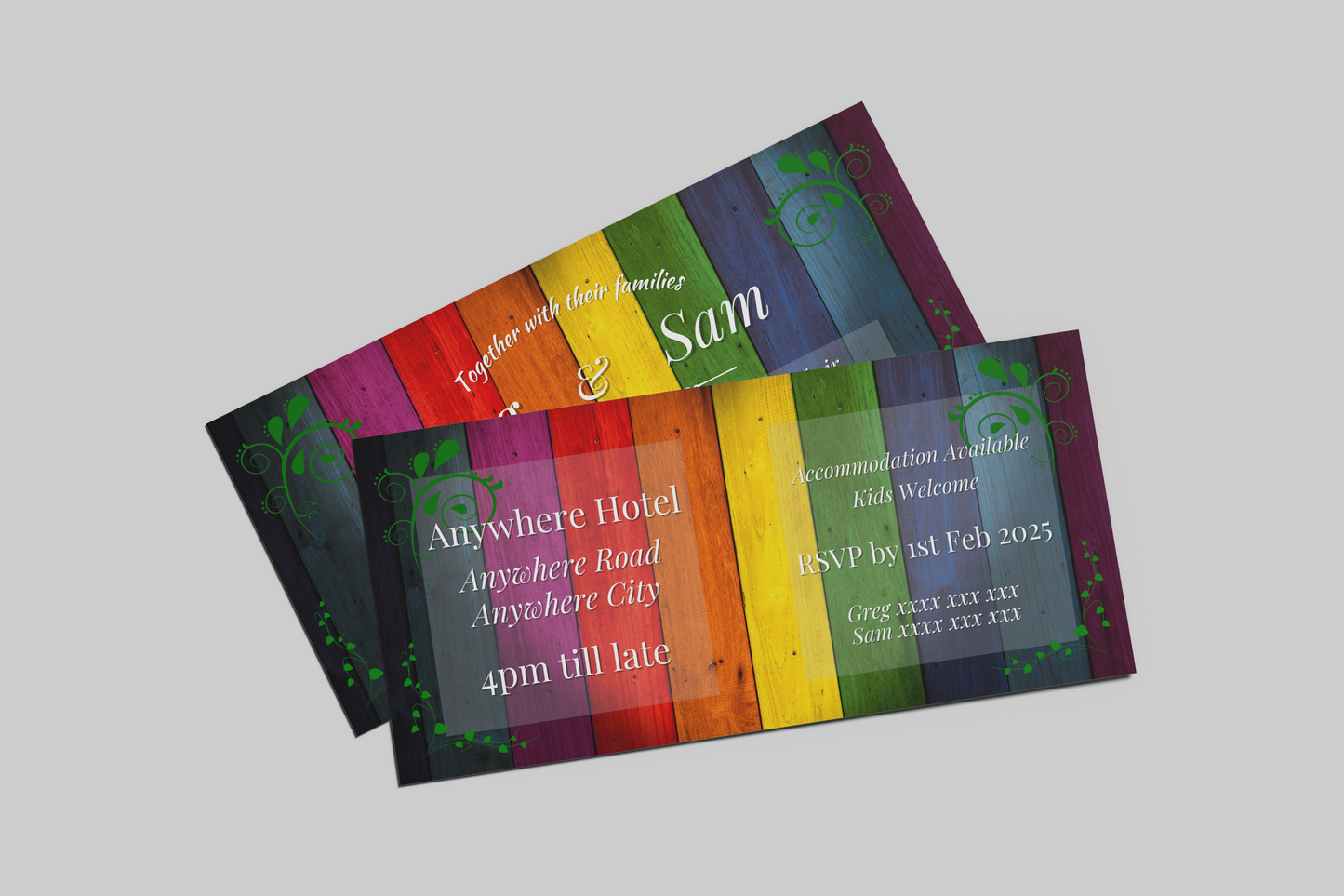 LGBTQIA+ Queer Pride Board - Wedding Invitations