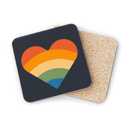 Coasters - Pride Retro Heart Coasters