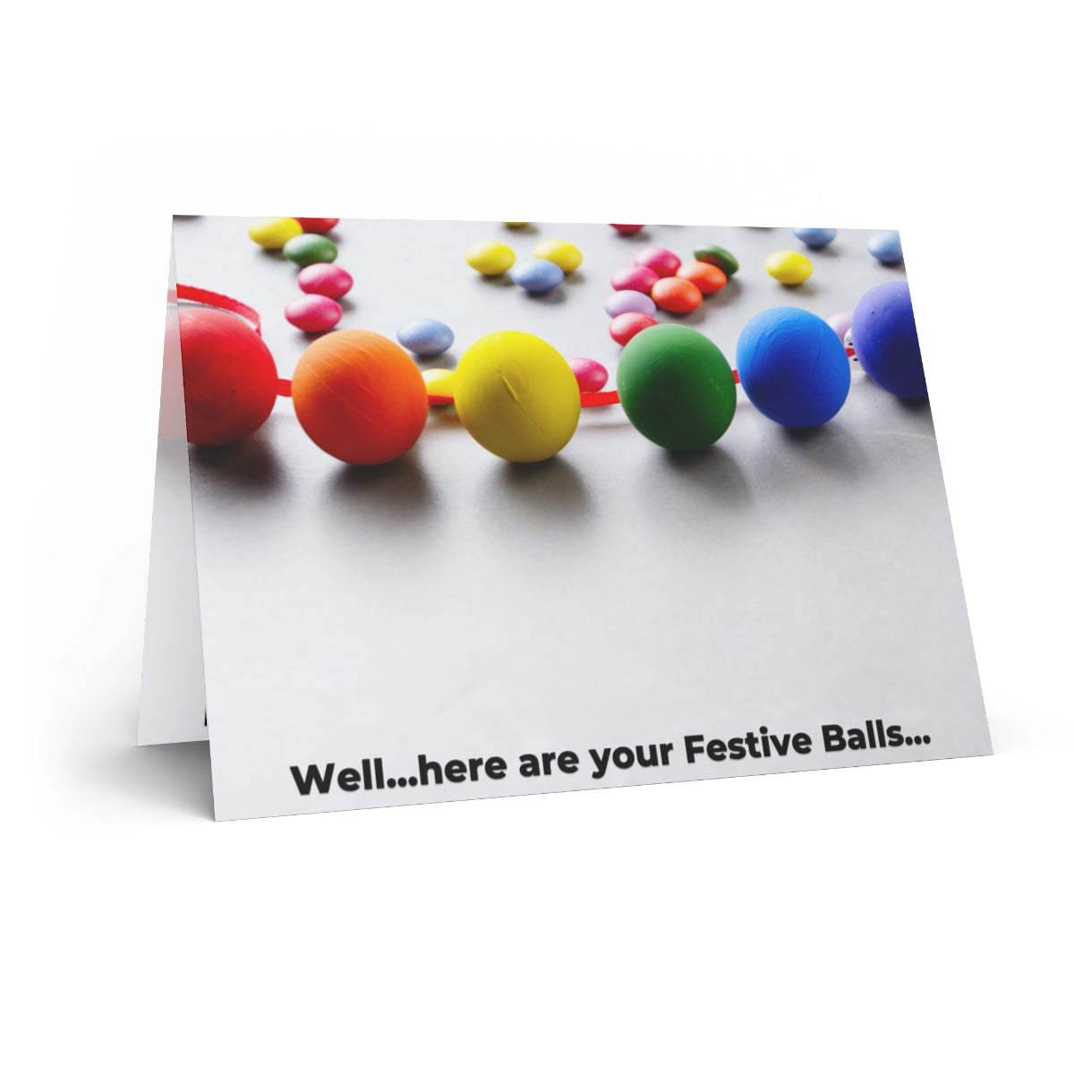 Greeting Card - Festive Balls Greeting Cards