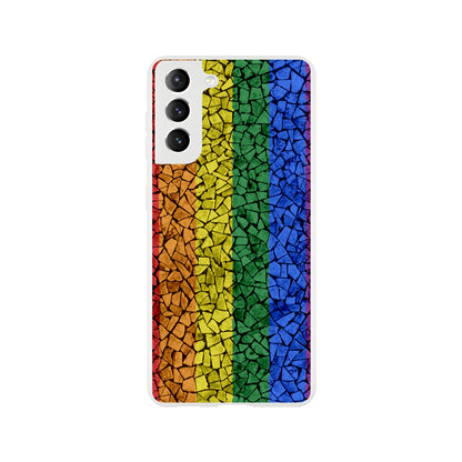 Mobile Phone Case - Pride Crackle Flexi Phone Case