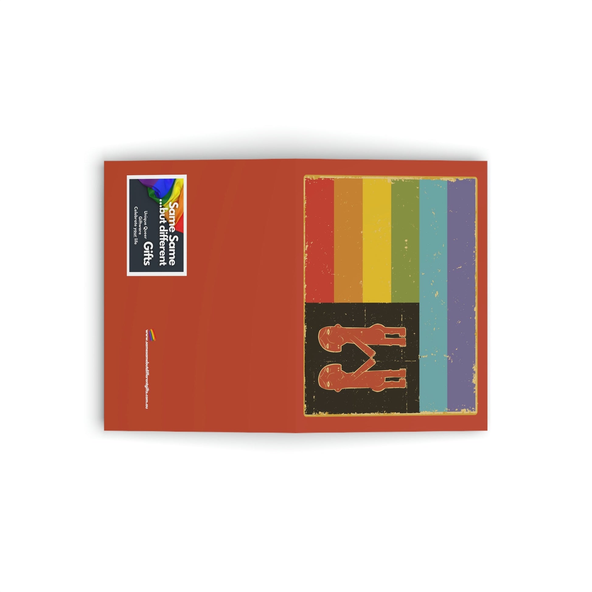 Blank Greeting Card - Tribal Bums - LGBTQIA+ Queer Pride Blank Greeting Card