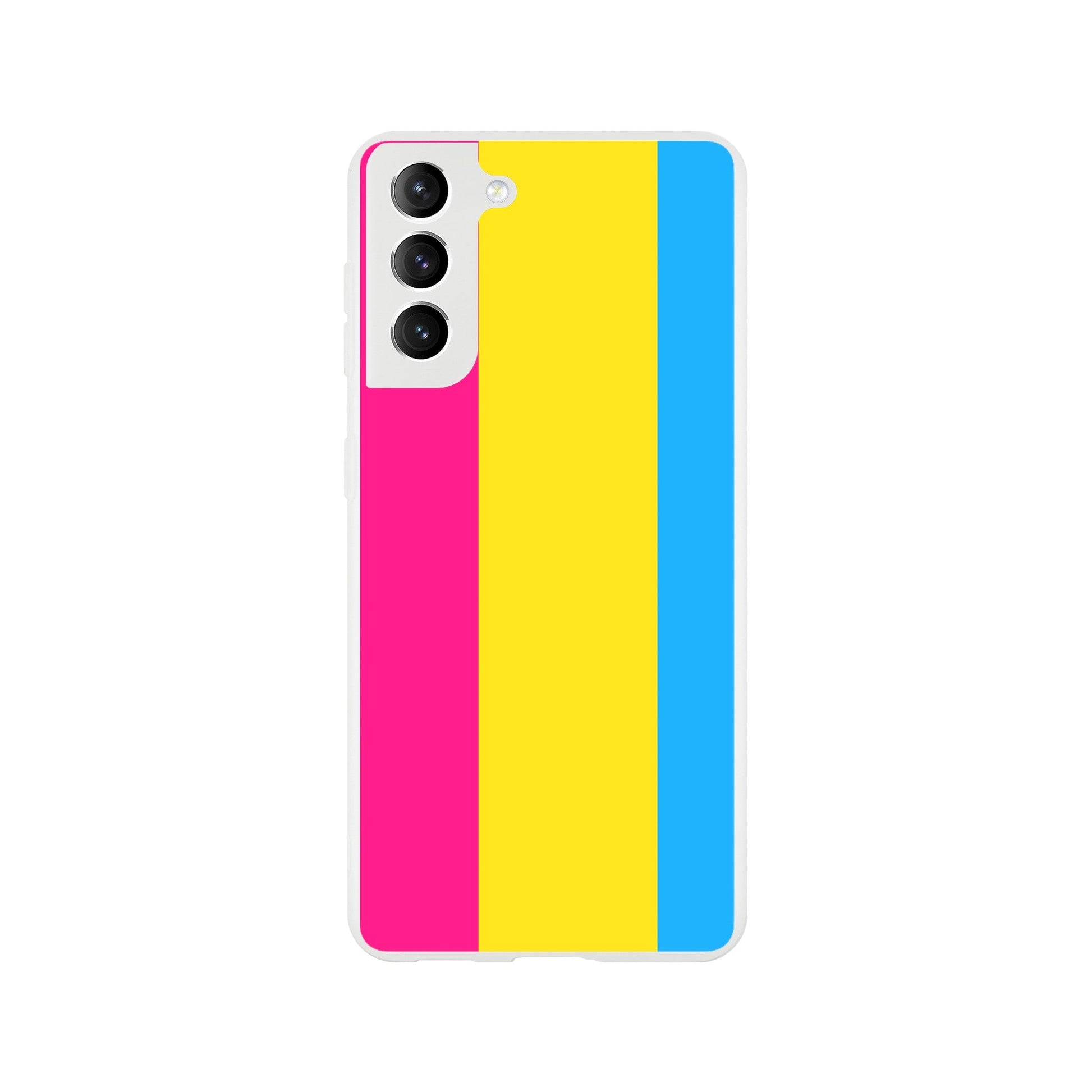 Mobile Phone Case - Pan Pride Flag Flexi Phone Case - LGBTQIA+ Queer