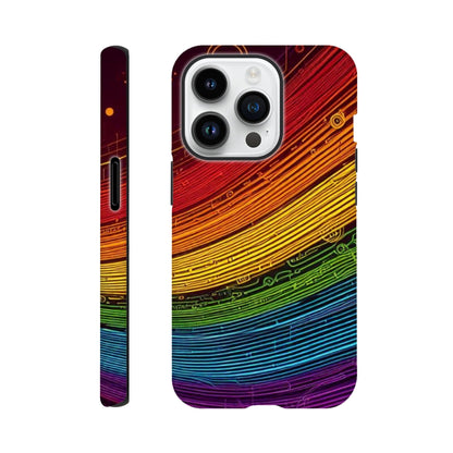 Mobile Phone Case - Pride Strings - IPhone Case - Samsung Case - Clear - Flexi - Bio - Slim - Tough - LGBTQIA+ Mobile Phone Cases