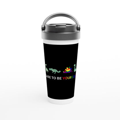 Travel Mug - Dare To Be 15oz Stainless Steel Travel Mug