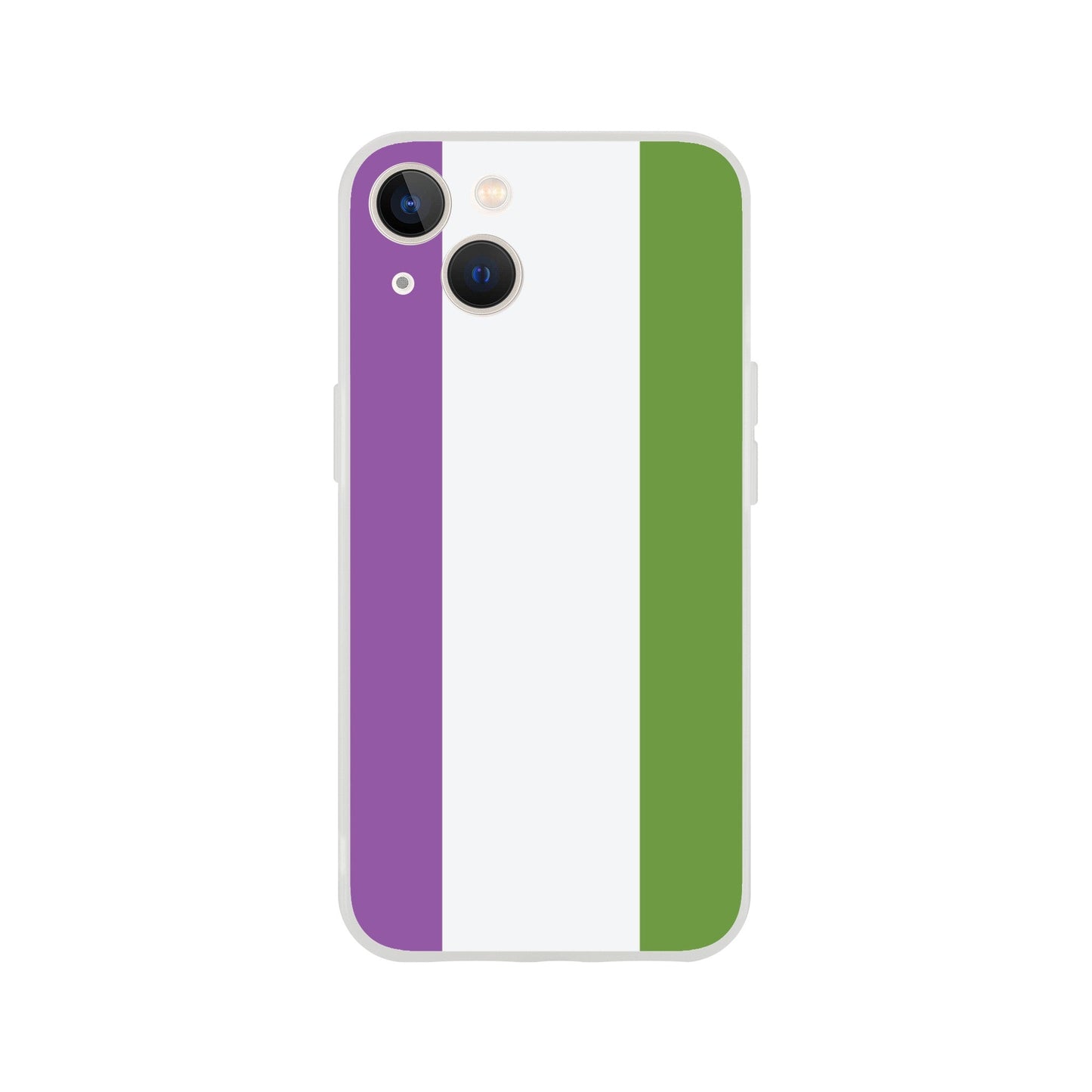 Mobile Phone Case - Genderqueer Pride Flag Flexi Phone Case - LGBTQIA+ Queer