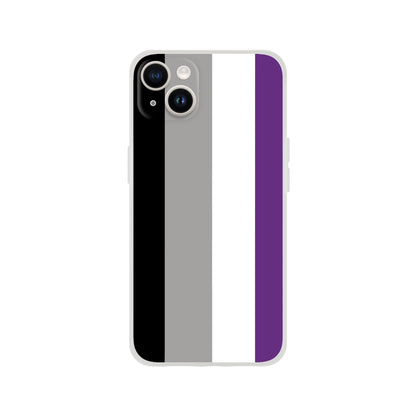 Mobile Phone Case - Asexual Pride Flag Flexi Phone Case - LGBTQIA+ Queer