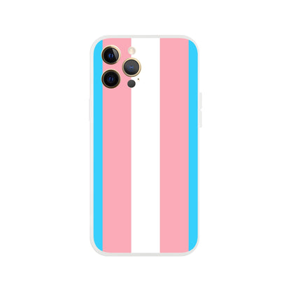 Mobile Phone Case - Trans Pride Flag Flexi Phone Case - LGBTQIA+ Queer