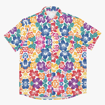 LGBTQIA+ Queer Hibiscus Hawaiian Shirt