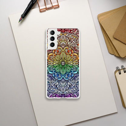 Mobile Phone Case - Stained Glass Pride Shield - IPhone Case - Samsung Case - Clear - Flexi - Bio - Slim - Tough - LGBTQIA+ Mobile Phone Cases