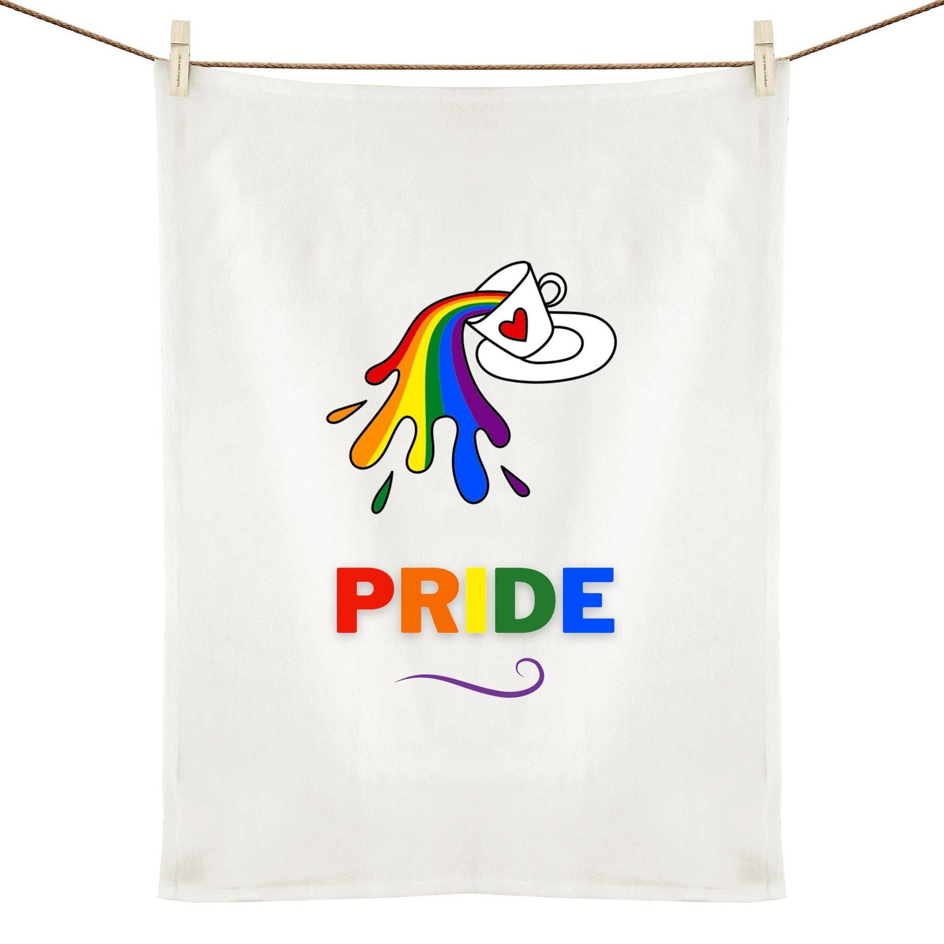 Tea Towel - Tipsy Pride - LGBTQIA+ Queers In The Kitchen Tipsy Tea Towels