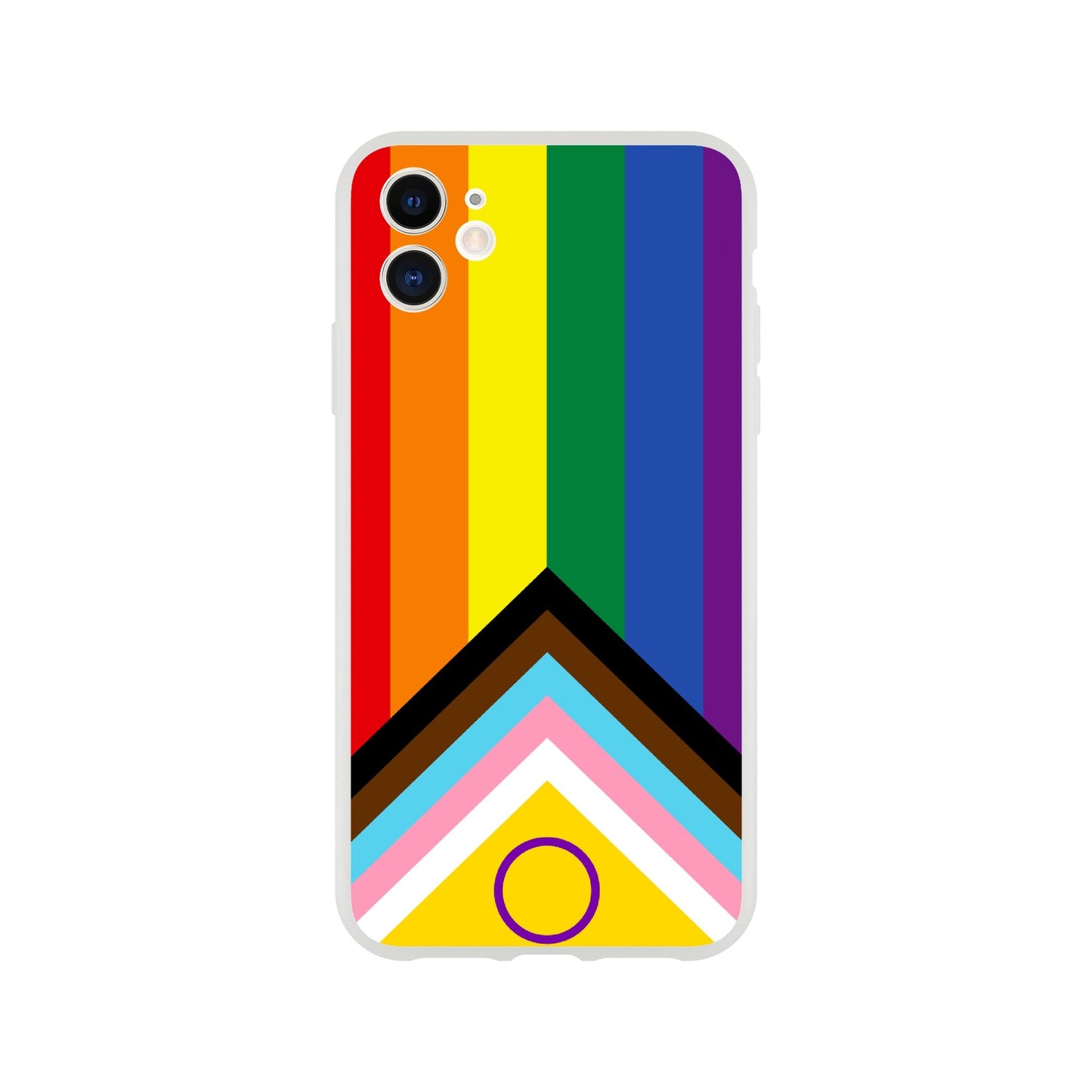 Mobile Phone Case - Progressive Pride Flag Flexi Phone Case - LGBTQIA+ Queer