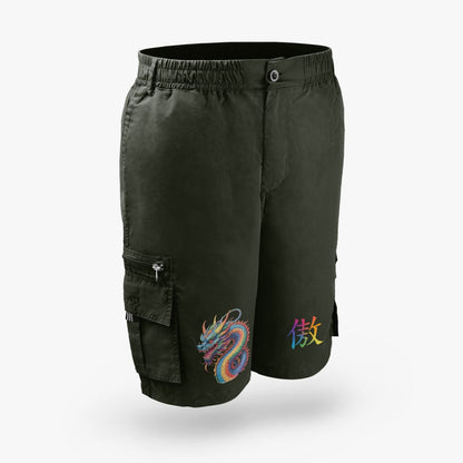 LGBTQIA+ Queer Dragon Pride Cargo Shorts